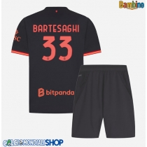 Maglie da calcio AC Milan Davide Bartesaghi #33 Terza Maglia Bambino 2026-27 Manica Corta + Pantaloni corti)